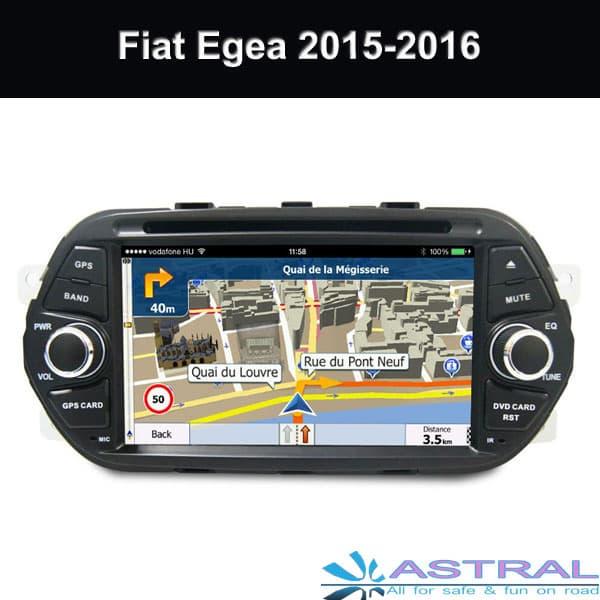 Fiat Car Radio Android Multimedia System Company Egea 2016